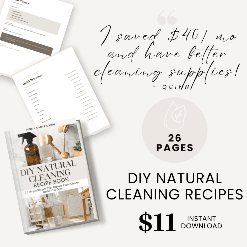 DIY Natural Cleaning Recipe Book: 15 Simple Recipes That Replace Every Cleaner Under Your Sink
