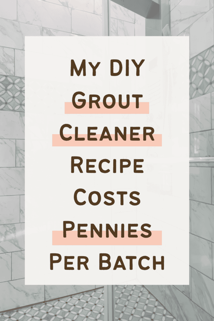 before and after results of a simple grout cleaner diy method