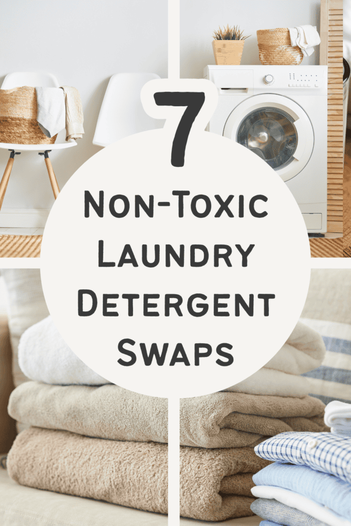 basket of fresh laundry washed with non toxic laundry detergent