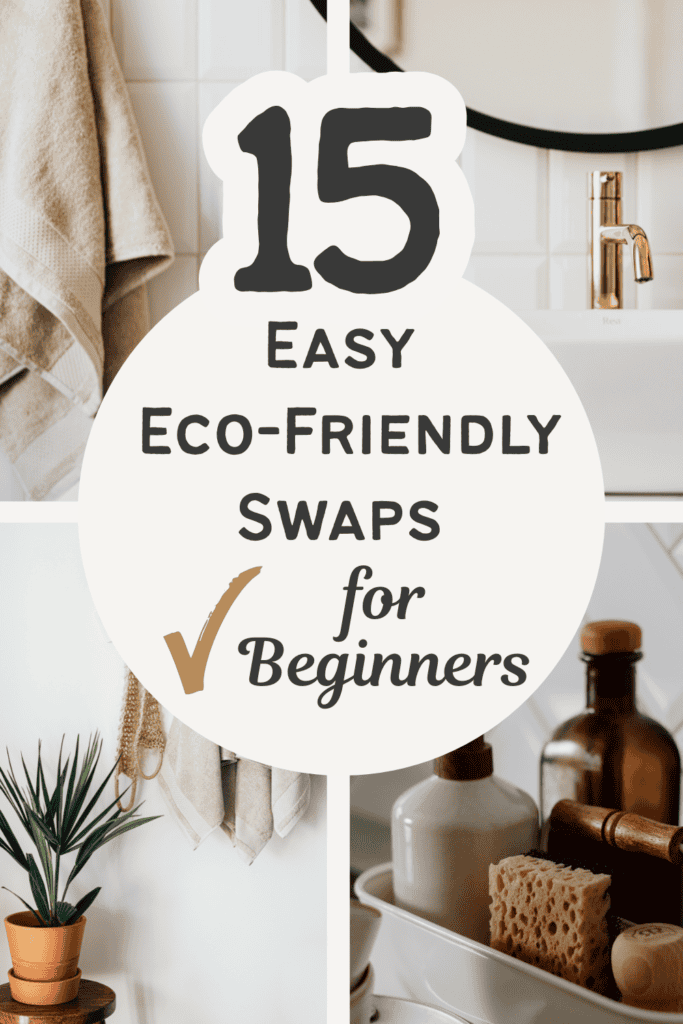 collection of beginner friendly eco swaps for everyday life