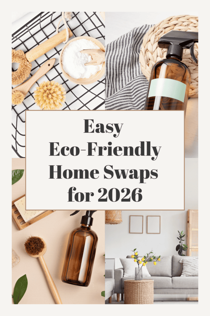 simple eco swaps for beginners displayed on a kitchen counter