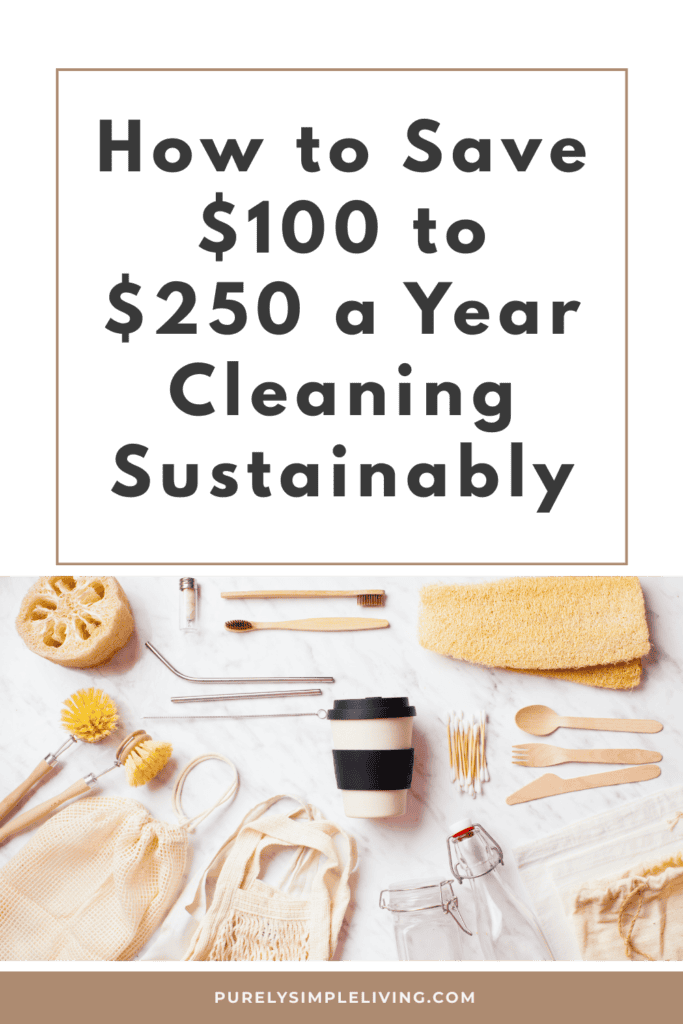 simple zero waste cleaning routine with refillable products