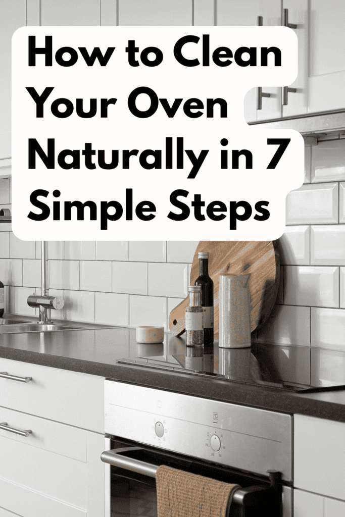 natural oven cleaner diy ingredients including baking soda and vinegar