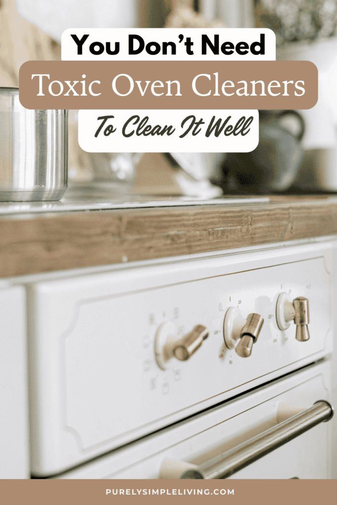 step by step oven cleaner diy process with non toxic ingredients