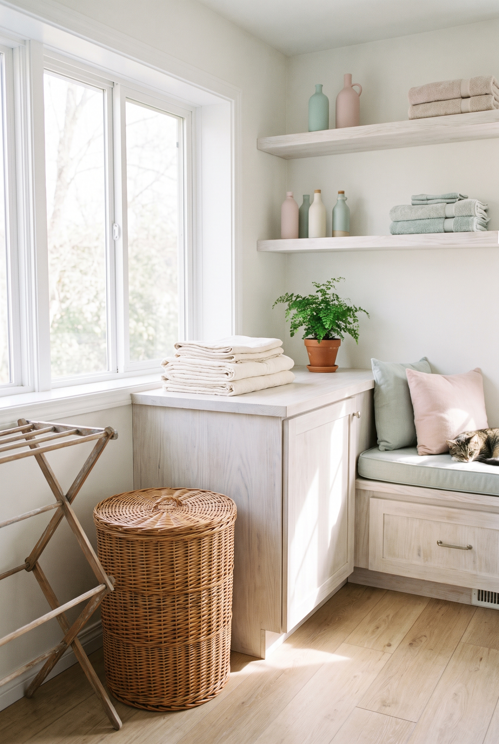 non-toxic laundry room checklist scene